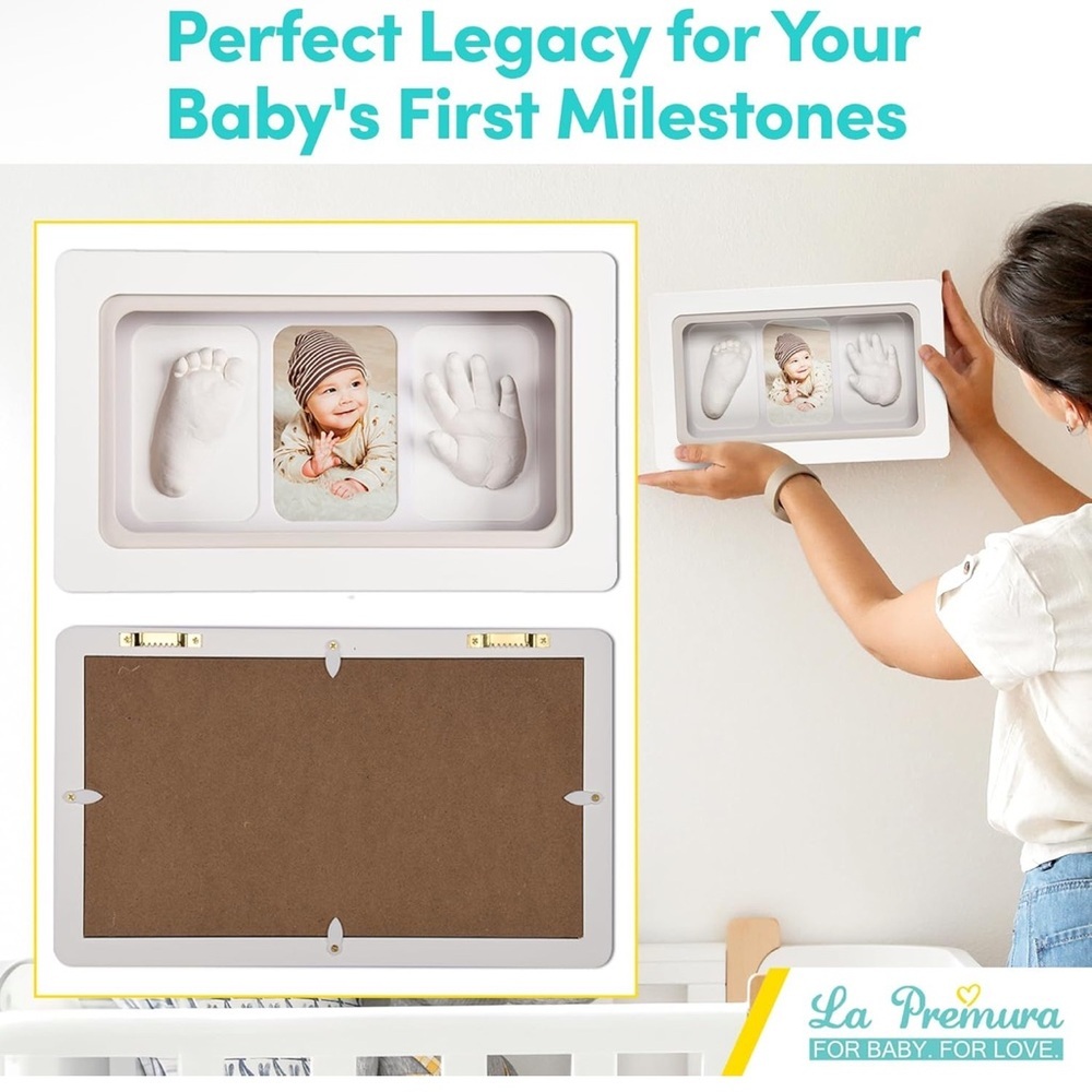 Baby Handprint and Footprint Frame - shadow box​